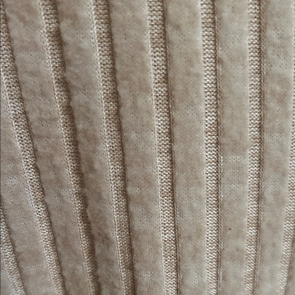 Beige Ribbed Sweater - Picture 4 of 5